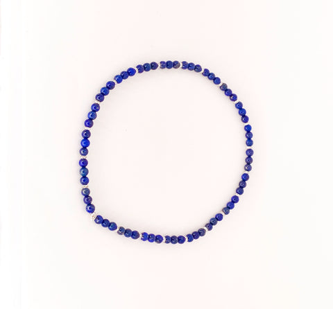 Lapis & Rhinestone Necklace